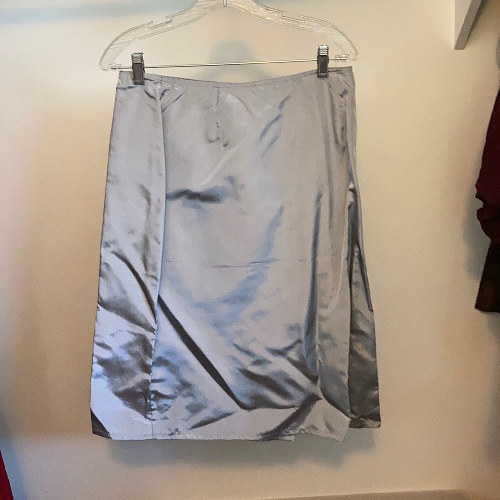 Gap long, silver skirt, NWT!